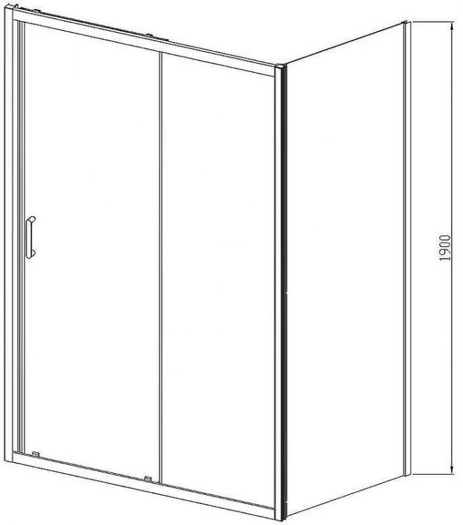 Душевой уголок Vincea Alpha 120x90 VSR-3AL9012CLB профиль Черный стекло прозрачное Душевой уголок Vincea Alpha 120x90 VSR-3AL9012CLB профиль Черный стекло прозрачное