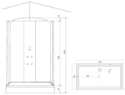 Душевая кабина Arcus AS-119 Душевая кабина Arcus AS-119