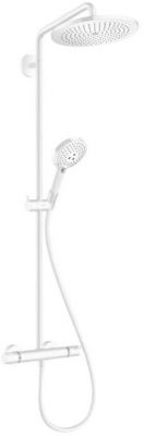 Hansgrohe Croma Select S Душевая система, 1jet, с термостатом и ручным душем, цвет: белый матовый