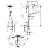 Hansgrohe Croma Select S Душевая система, 1jet, с термостатом и ручным душем, цвет: белый матовый