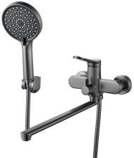 Смеситель для ванны Shevanik S43T S4322T универсальный цвет Оружейная сталь