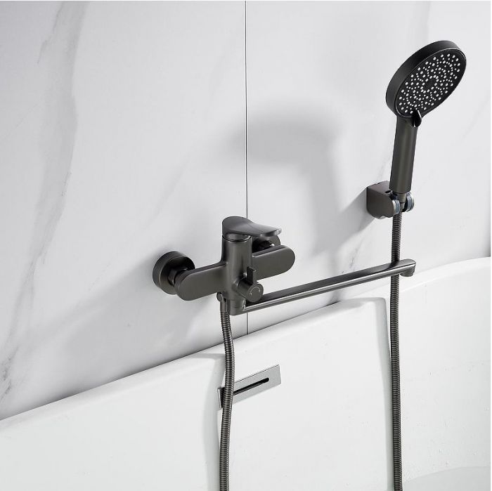 Смеситель для ванны Shevanik S43T S4322T универсальный цвет Оружейная сталь