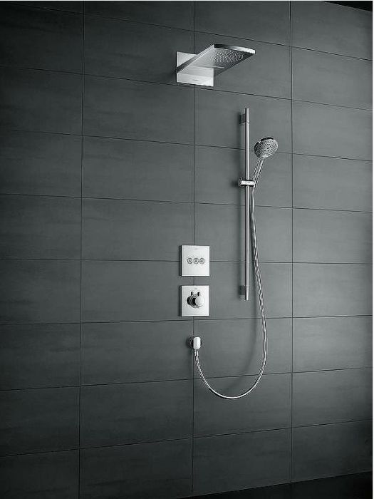 Смеситель для душа Hansgrohe ShowerSelect HighFlow 15760700 с термостатом Белый матовый