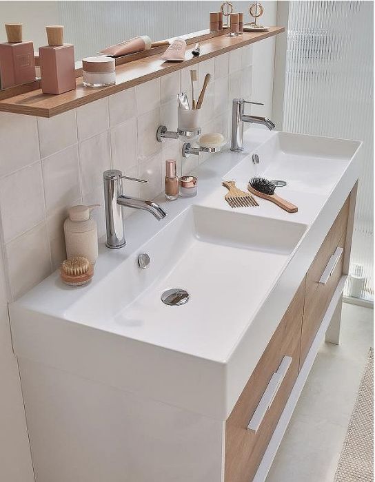 Раковина Jacob Delafon Vivienne 140 EXX112-00 двойная Белая глянцевая