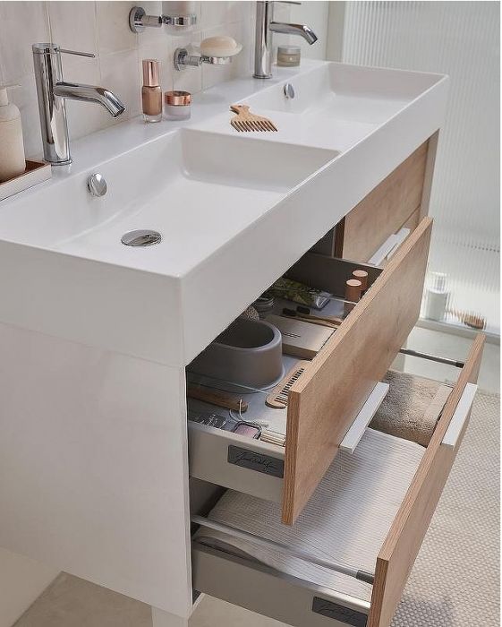 Раковина Jacob Delafon Vivienne 140 EXX112-00 двойная Белая глянцевая