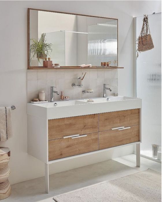 Раковина Jacob Delafon Vivienne 140 EXX112-00 двойная Белая глянцевая