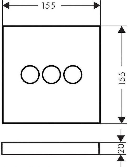Переключатель потоков Hansgrohe ShowerSelect 15764140 Шлифованная бронза