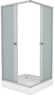 Душевой уголок Niagara Eco 90х90 NG-009-14Q профиль Матовый хром стекло матовое