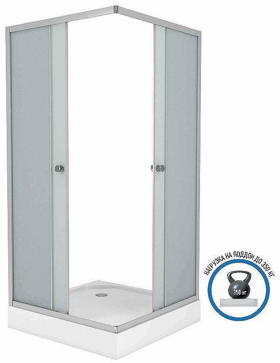 Душевой уголок Niagara Eco 90х90 NG-009-14Q профиль Матовый хром стекло матовое Душевой уголок Niagara Eco 90х90 NG-009-14Q профиль Матовый хром стекло матовое