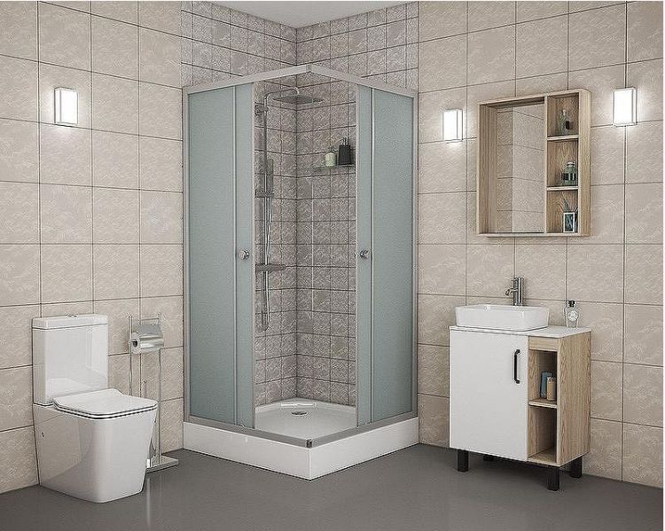 Душевой уголок Niagara Eco 90х90 NG-009-14Q профиль Матовый хром стекло матовое Душевой уголок Niagara Eco 90х90 NG-009-14Q профиль Матовый хром стекло матовое