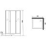 Душевой уголок Niagara Eco 90х90 NG-009-14Q профиль Матовый хром стекло матовое Душевой уголок Niagara Eco 90х90 NG-009-14Q профиль Матовый хром стекло матовое