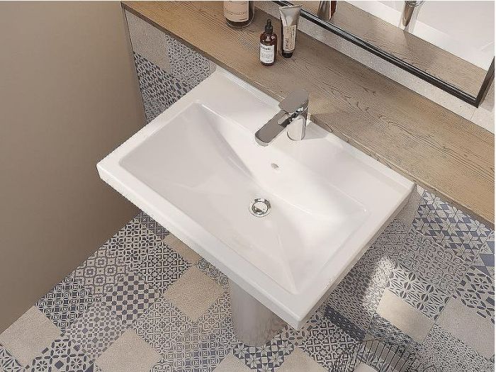 Раковина Santeri Визит 55 1.3115.3.S00.11B.0 Белая