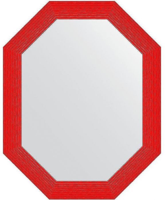 Зеркало Evoform Polygon 96х76 BY 7300 в багетной раме - Красная волна 89