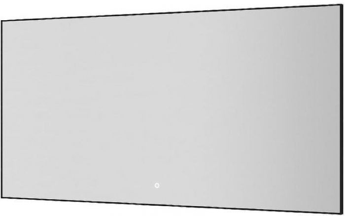 Зеркало Boheme Modern 140x70 543-140-B с подсветкой Черное с сенсорным выключателем и подогревом