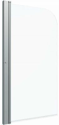 Шторка на ванну Triton Соло 75х140 Щ0000038541 профиль Хром стекло прозрачное