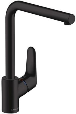 Hansgrohe Focus Кухонный смеситель для кухни, 280, однорычажный, цвет: черный матовый