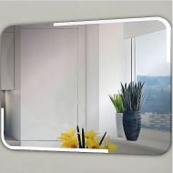 Зеркало Relisan Emma 900х700 Гл000025947 с подсветкой с сенсорным выключателем, увеличением и часами