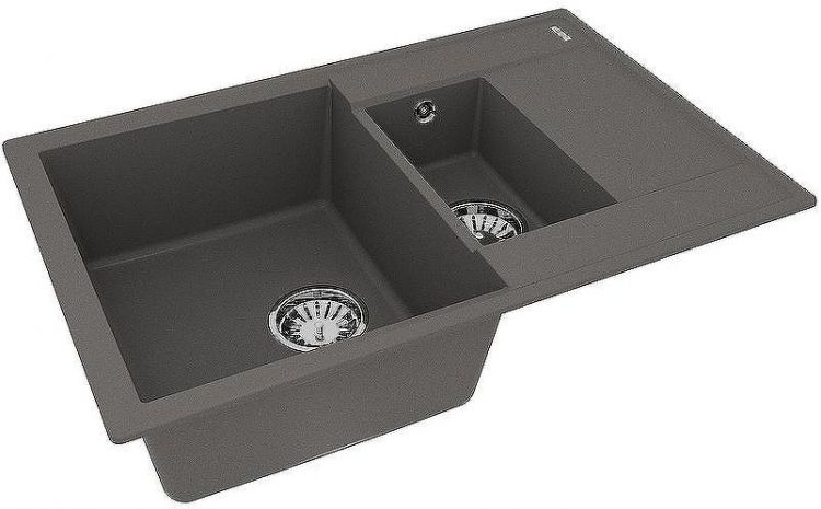 Кухонная мойка Lemark Ramza 760 9910041 Серый шелк Кухонная мойка Lemark Ramza 760 9910041 Серый шелк