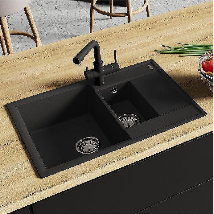 Кухонная мойка Lemark Ramza 760 9910041 Серый шелк Кухонная мойка Lemark Ramza 760 9910041 Серый шелк