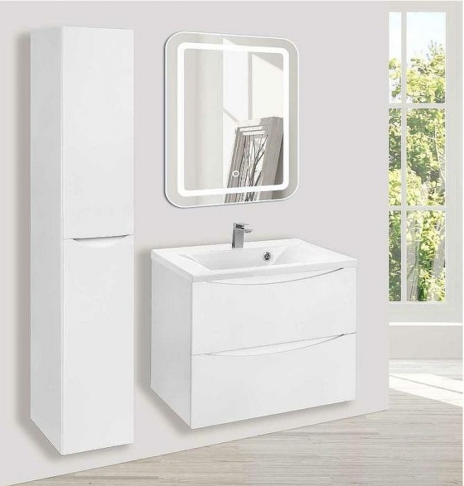 Тумба под раковину Vincea Mia 65 VMC-2MA650GW подвесная G.White