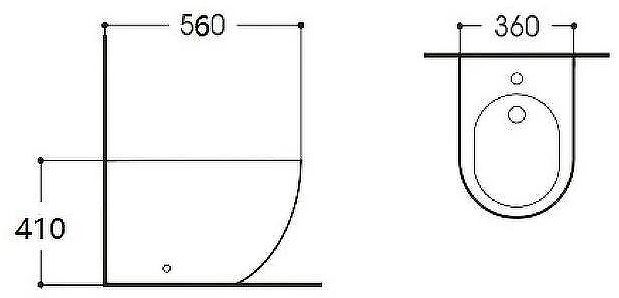Биде Aquatek Европа AQ1017-00 Белое