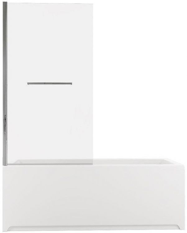 Шторка на ванну Allen Brau Priority 80 3.31023.00 профиль Хром стекло прозрачное