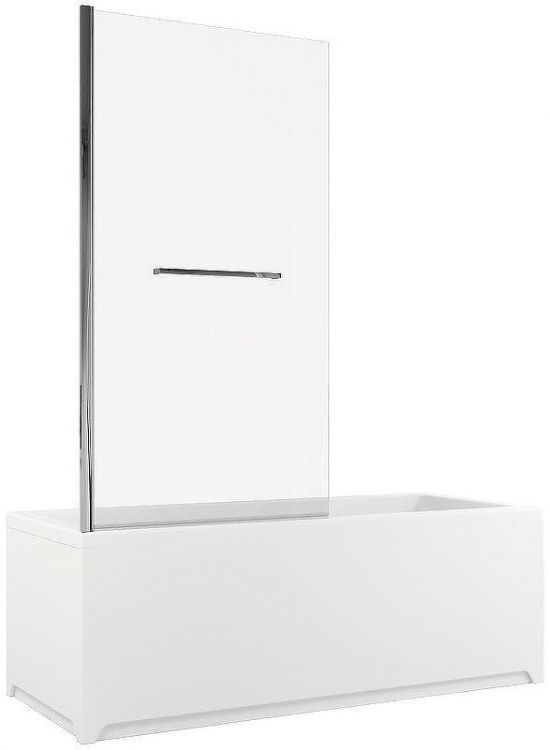 Шторка на ванну Allen Brau Priority 80 3.31023.00 профиль Хром стекло прозрачное