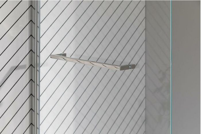 Шторка на ванну Allen Brau Priority 80 3.31023.00 профиль Хром стекло прозрачное