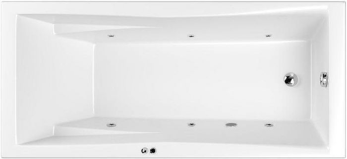 Акриловая ванна Whitecross Palace 180х80 0104.180080.100.SOFT.CR с гидромассажем