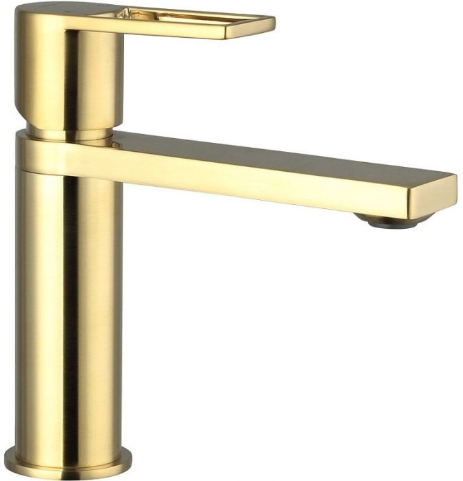Смеситель для раковины Caprigo Kub 54-020-brg Золото матовое