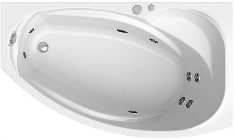 Акриловая ванна Radomir Vannesa София 169х99 R 2-76-2-2-0-223 с гидромассажем Баланс Хром