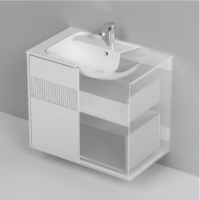 Тумба под раковину AM.PM Func 80 M8FFUX0802WM подвесная Белая матовая