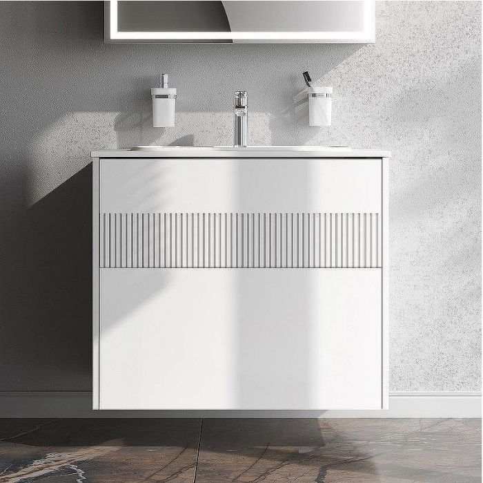 Тумба под раковину AM.PM Func 80 M8FFUX0802WM подвесная Белая матовая