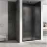 Душевая дверь Abber Schwarzer Diamant 120 AG30120BMH профиль Черный стекло матовое