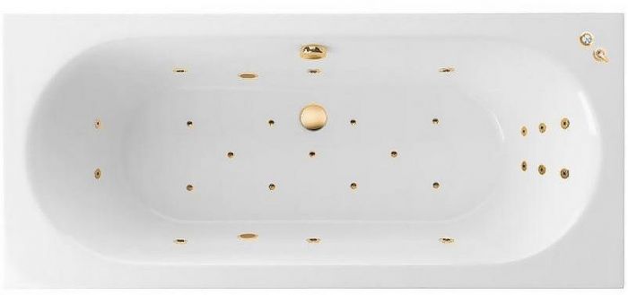 Акриловая ванна Excellent Oceana Slim 180x80 WAEX.OCE18S.ULTRA.GL с гидромассажем