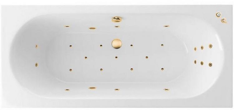 Акриловая ванна Excellent Oceana Slim 180x80 WAEX.OCE18S.ULTRA.GL с гидромассажем