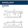 Акриловая ванна Excellent Oceana Slim 180x80 WAEX.OCE18S.ULTRA.GL с гидромассажем