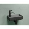 Умывальник CERAMICANOVA Element подвесной прямоугольный (чаша справа, отверстие под смеситель слева) цвет темный антрацит матовый CN6051RMDH