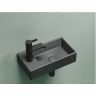 Умывальник CERAMICANOVA Element подвесной прямоугольный (чаша справа, отверстие под смеситель слева) цвет темный антрацит матовый CN6051RMDH