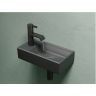 Умывальник CERAMICANOVA Element подвесной прямоугольный (чаша справа, отверстие под смеситель слева) цвет темный антрацит матовый CN6051RMDH