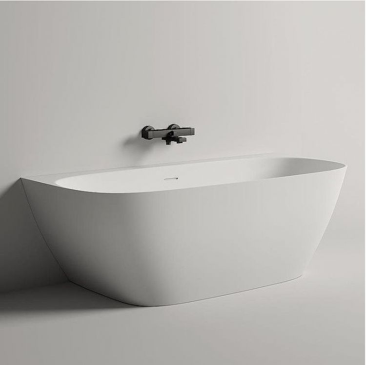 Ванна из искусственного камня Salini Sofia Wall 180х85 102523M Белая матовая