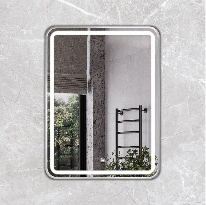 Зеркало Comforty Ситара 60 00-00014167 с подсветкой цвет Серебро с бесконтактным выключателем и подогревом