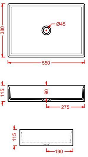 Раковина ARTCERAM WASHBASINS SCL002 17 00