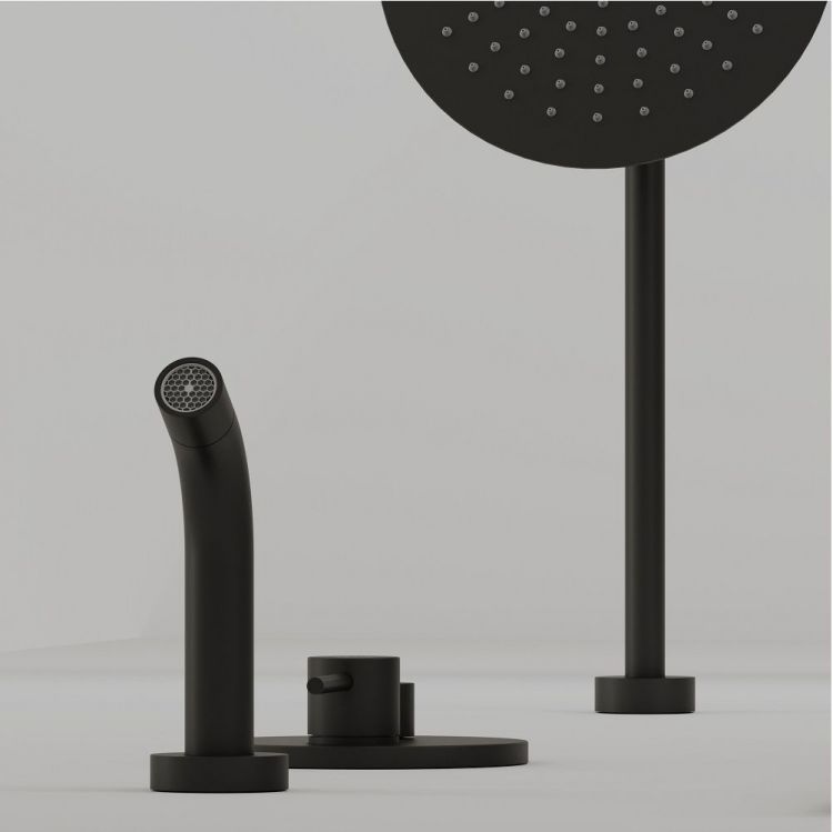 Душевой комплект SANCOS Select встраиваемый для душа, цвет чёрный матовый, SC3004MB