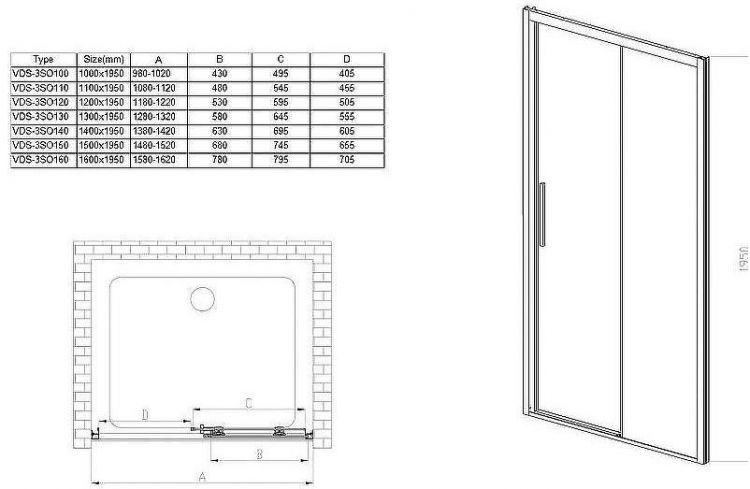 Душевая дверь Vincea Soft 150 VDS-3SO150CLGM профиль Вороненая сталь стекло прозрачное Душевая дверь Vincea Soft 150 VDS-3SO150CLGM профиль Вороненая сталь стекло прозрачное
