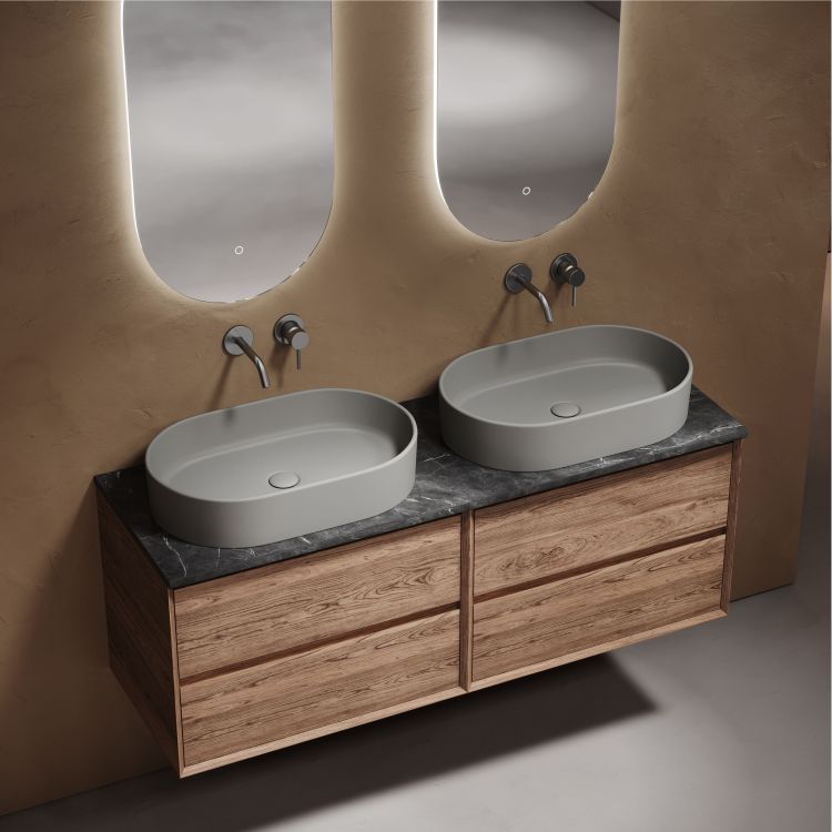 Столешница для ванной комнаты SANCOS из керамогранита SANCOS Black Sky 1400х460 без отверстия под смеситель,TT140A1 Столешница для ванной комнаты SANCOS из керамогранита SANCOS Black Sky 1400х460 без отверстия под смеситель,TT140A1