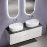 Столешница для ванной комнаты SANCOS из керамогранита SANCOS Black Sky 1400х460 без отверстия под смеситель,TT140A1