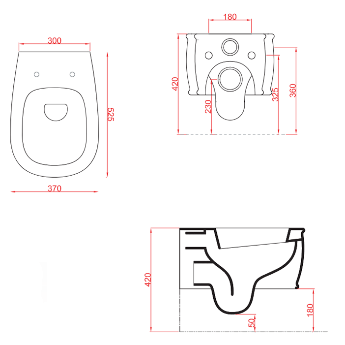 Чаша унитаза ARTCERAM ATELIER ATV001 05 00