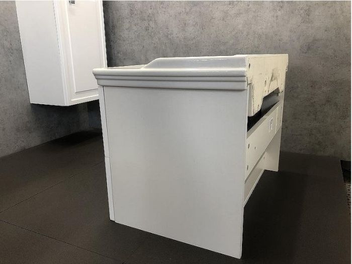 Тумба с раковиной Comforty Феррара 80 00004151060 подвесная Белая