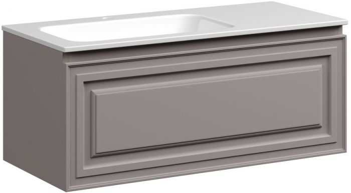 Тумба подвесная SANCOS под раковину Very левая, Doha Soft 995х445х406, VR100LSM